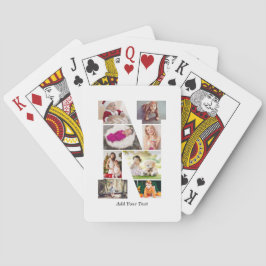 Black and White Letter N Photo Collage Casinokort