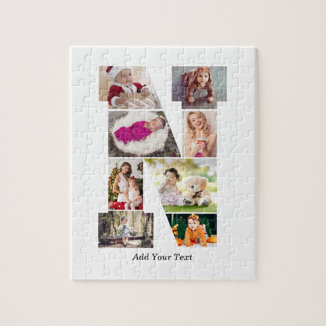 Black and White Letter N Photo Collage Pussel (Vertikal)