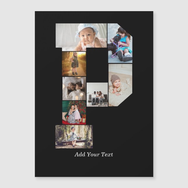 Black and White Letter P Photo Collage (Framsida)