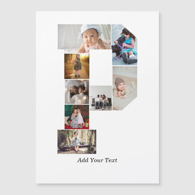 Black and White Letter P Photo Collage (Framsida)