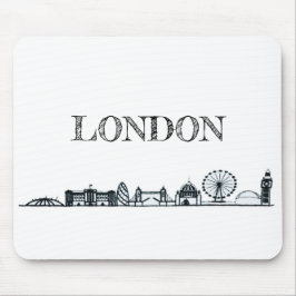 Black and White London Skyline Musmatta