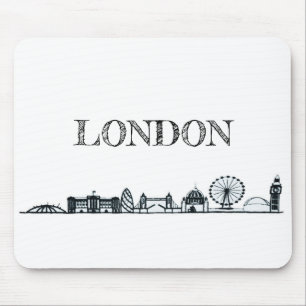 Black and White London Skyline Musmatta