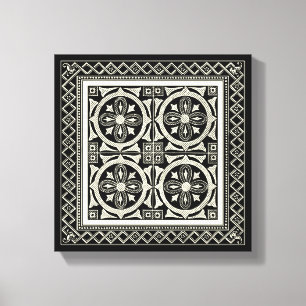 Black and White Mandala Motif by Vision Studio Canvastryck