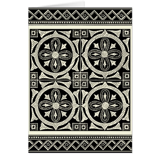 Black and White Mandala Motif by Vision Studio Hälsningskort (Framsidan)