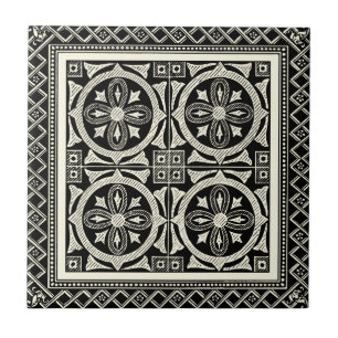 Black and White Mandala Motif by Vision Studio Kakelplatta