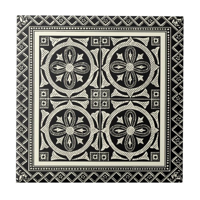 Black and White Mandala Motif by Vision Studio Kakelplatta (Framsidan)