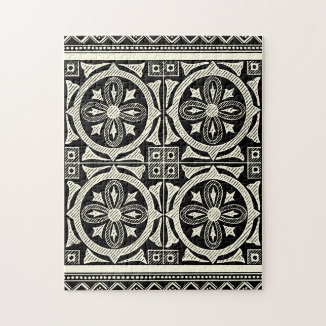 Black and White Mandala Motif by Vision Studio Pussel (Vertikal)