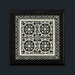 Black and White Mandala Motif by Vision Studio Smyckeskrin<br><div class="desc">En svart och vit mandala motif som Vision Studio har gett dig. Mandala är en sanskrit ord för cirkel och representerar det hinduistiska och buddistiska Universum. Mandalas ska ha en lugnande effekt på människor, så om du vill ha lite lugn i ditt liv ska du köpa den här utskriften i...</div>