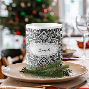 Black and White Mandala Mugg