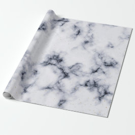 Black and White Marble Mönster Presentpapper