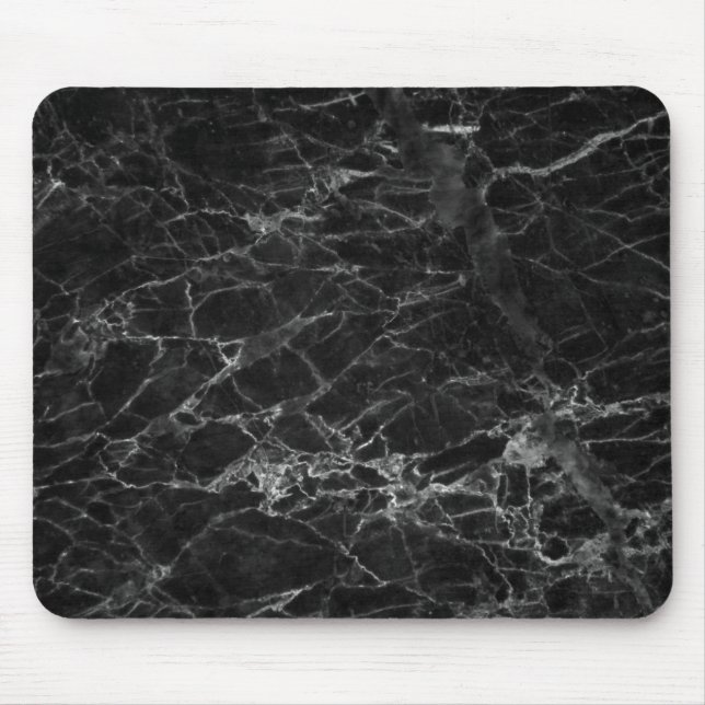 Black and White Marble Struktur Musmatta (Framsidan)