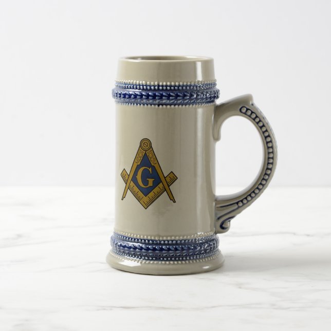 Black and White Masonic Freemason Compass Sejdel (Höger)