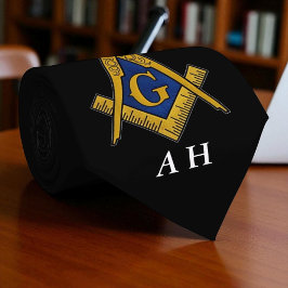 Black and White Masonic Freemason Monogram Slips
