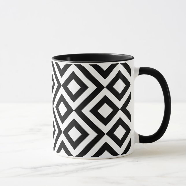 Black and White Meander Mugg (Höger)
