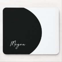 Black and White Mousepad