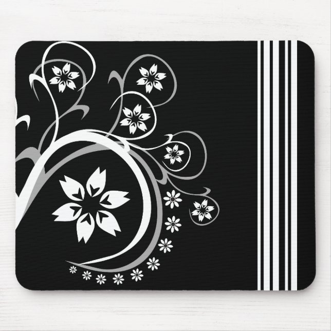 Black and White Mousepad Musmatta (Framsidan)