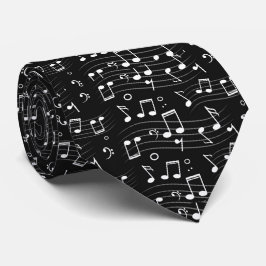 Black And White Music Notes Slips