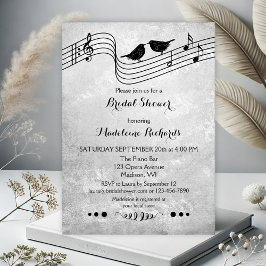 Black and White Music Thated Möhippa Inbjudan