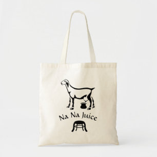 Black and White Nanny Goat Milking Stool Tygkasse