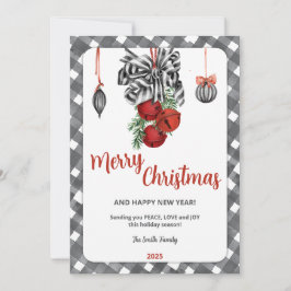 Black and White Noël Christmas Invitation Inbjudningar