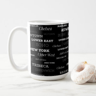 Black and White NYC New York City Kaffemugg