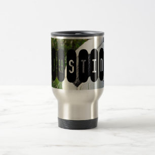 Black and White Ocer Ball i Grönt Grass Coffee Resemugg