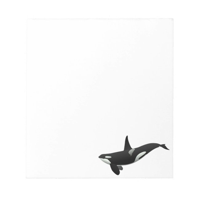 Black and White Orca Killer Whale Anteckningsblock (Framsida)