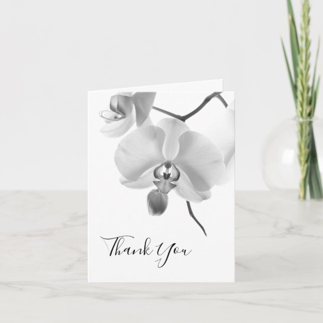 Black and White Orchids Bridesmaid Tack (Framsida)