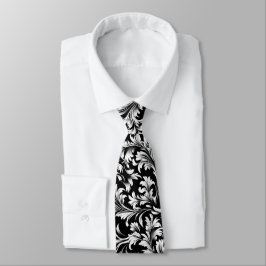 Black and White Paisley Tie Slips