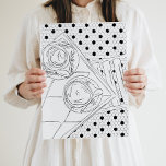 Black and White Paris Bistro Hallway Poster<br><div class="desc">Bekvämt,  handritat Parisvykort med kaffe vid Parisbistro bord. Spelande konstutskrifter till ditt hem för att påminna dig om dina resor eller bara få dig att le!</div>