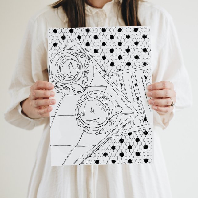 Black and White Paris Bistro Hallway Poster (Skapare uppladdad)