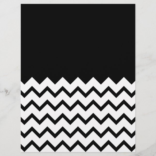 Black and White. Part Zig Zag, Part Plain Black. (Framsida)