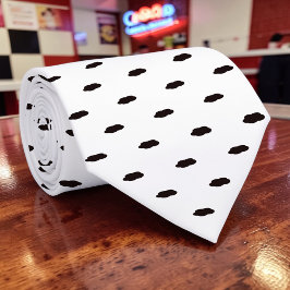 Black and White Pattern Custom Necktie Slips