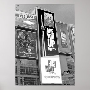 Black and White Photo Toronto Kanada Poster
