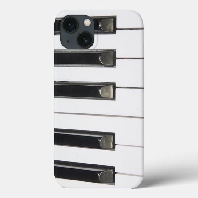 Black and White Piano Nycklar Phone Case (Baksida)