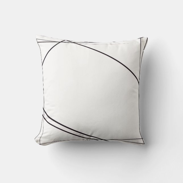 Black And White Pillow Kudde (Framsida)