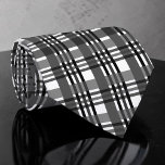 Black and White Plaid Custom Necktie Slips<br><div class="desc">A timeless and versatile accessory, this custom necktie features a classic black and white pattern. Perfect for adding a touch of sophistication to any outfit, whether it's for a formal event, a business meeting, or simply to elevate your everyday look. The crisp stripes create a stylish and refined appearance, making...</div>