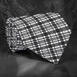 Black and White Plaid Custom Necktie Slips<br><div class="desc">A timeless and versatile accessory, this custom necktie features a classic black and white pattern. Perfect for adding a touch of sophistication to any outfit, whether it's for a formal event, a business meeting, or simply to elevate your everyday look. The crisp stripes create a stylish and refined appearance, making...</div>