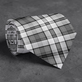 Black and White Plaid Custom Necktie Slips