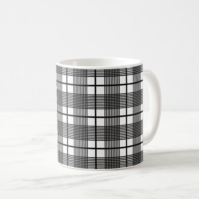 Black and White Play Mönster Little Glen Kaffemugg (Framsida höger)