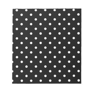 Black and White Polka Dot Anteckningsblock