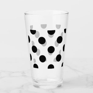Black and White Polka Dot Glaskopp