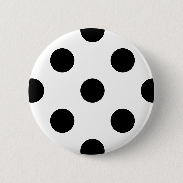 Black and White Polka Dot Knapp (Framsida)