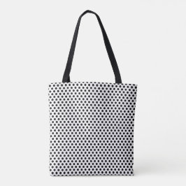 Black and White Polka Dot Print Dots Tygkasse
