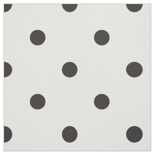 Black and White Polka Dot Söt Mönster Tyg
