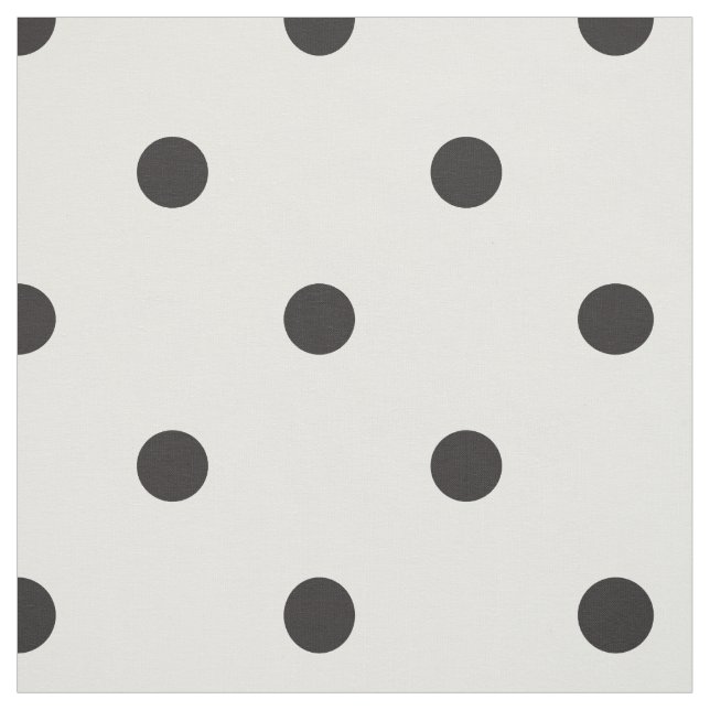 Black and White Polka Dot Söt Mönster Tyg (Provkarta)