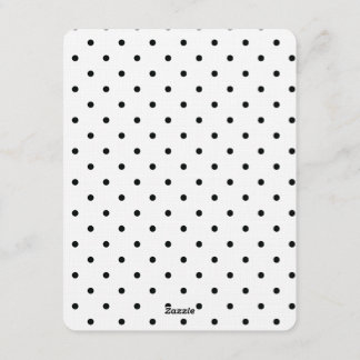 Black and White Polka dots wedding Invitation Inbjudningar