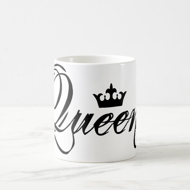 Black and White Queen Coffee Mugg (Center)
