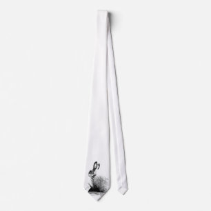 Black and White Rabbit Tie Slips