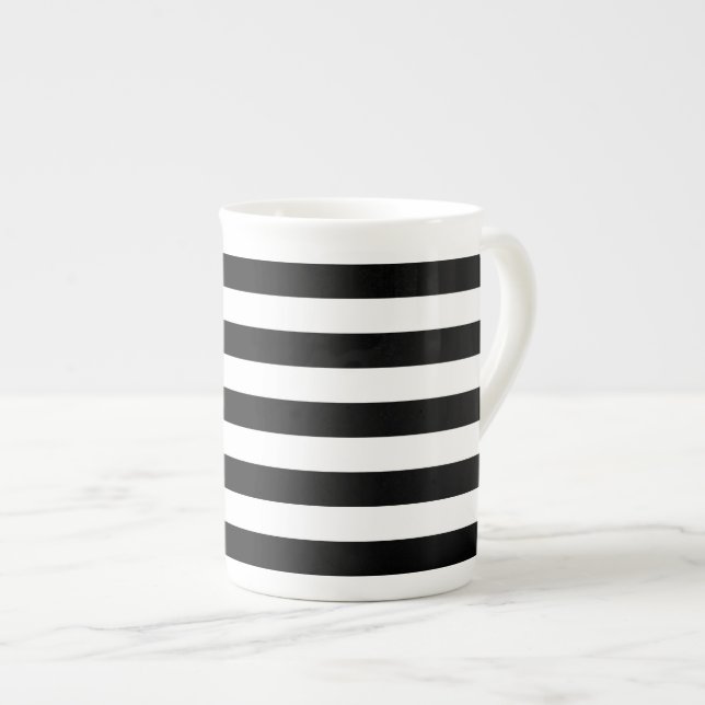 Black and White Rand Classic Benporslin Mugg (Framsida höger)